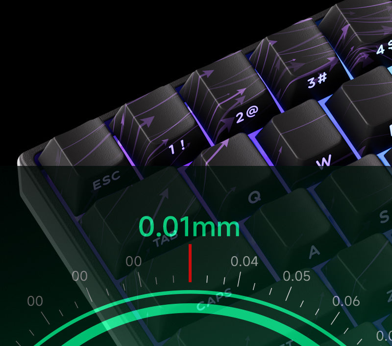 MonsGAkkoeek FUN60 Mechanical Keyboard Magnetic Switch 60% Gaming Keyboards Rapid Trigger 0.01mm 8K ARGB HE/TMR Custom Keyboard