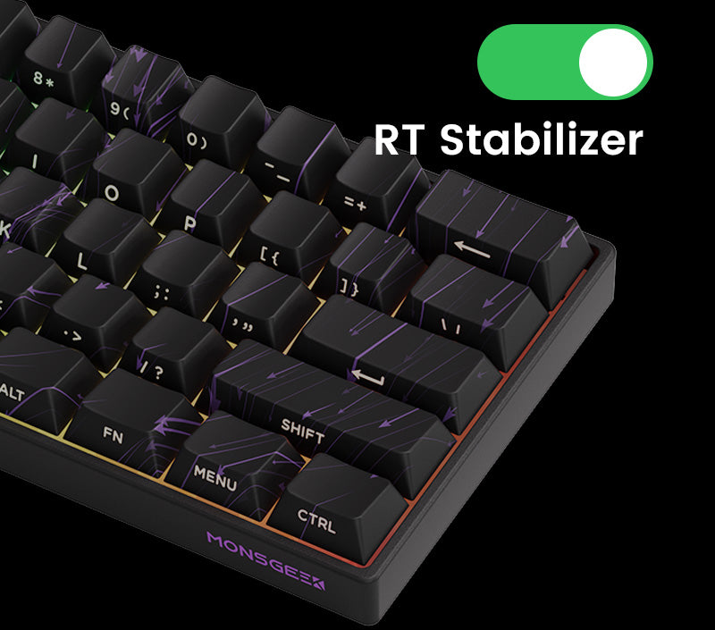 MonsGAkkoeek FUN60 Mechanical Keyboard Magnetic Switch 60% Gaming Keyboards Rapid Trigger 0.01mm 8K ARGB HE/TMR Custom Keyboard