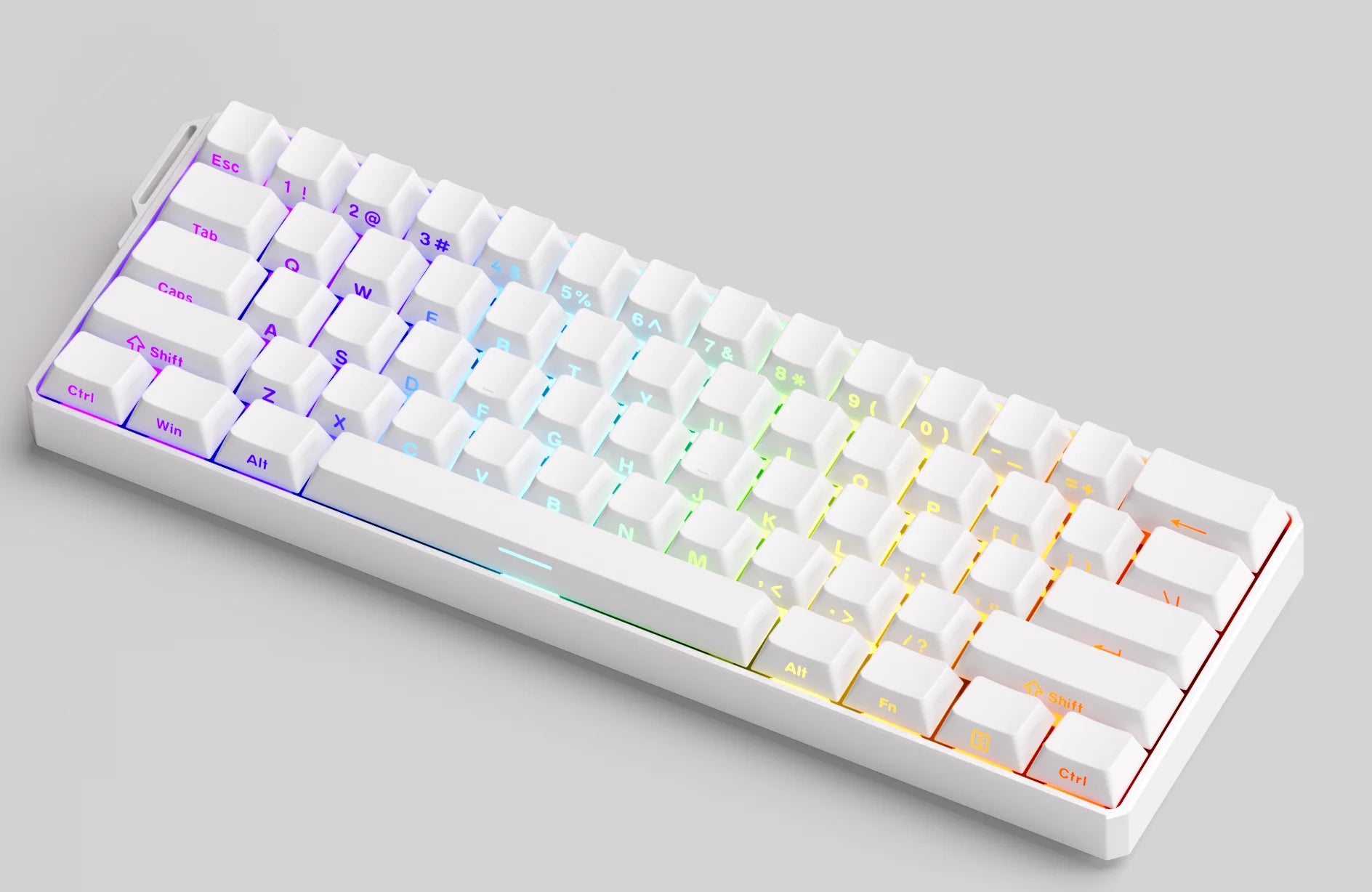 MonsGAkkoeek FUN60 Mechanical Keyboard Magnetic Switch 60% Gaming Keyboards Rapid Trigger 0.01mm 8K ARGB HE/TMR Custom Keyboard