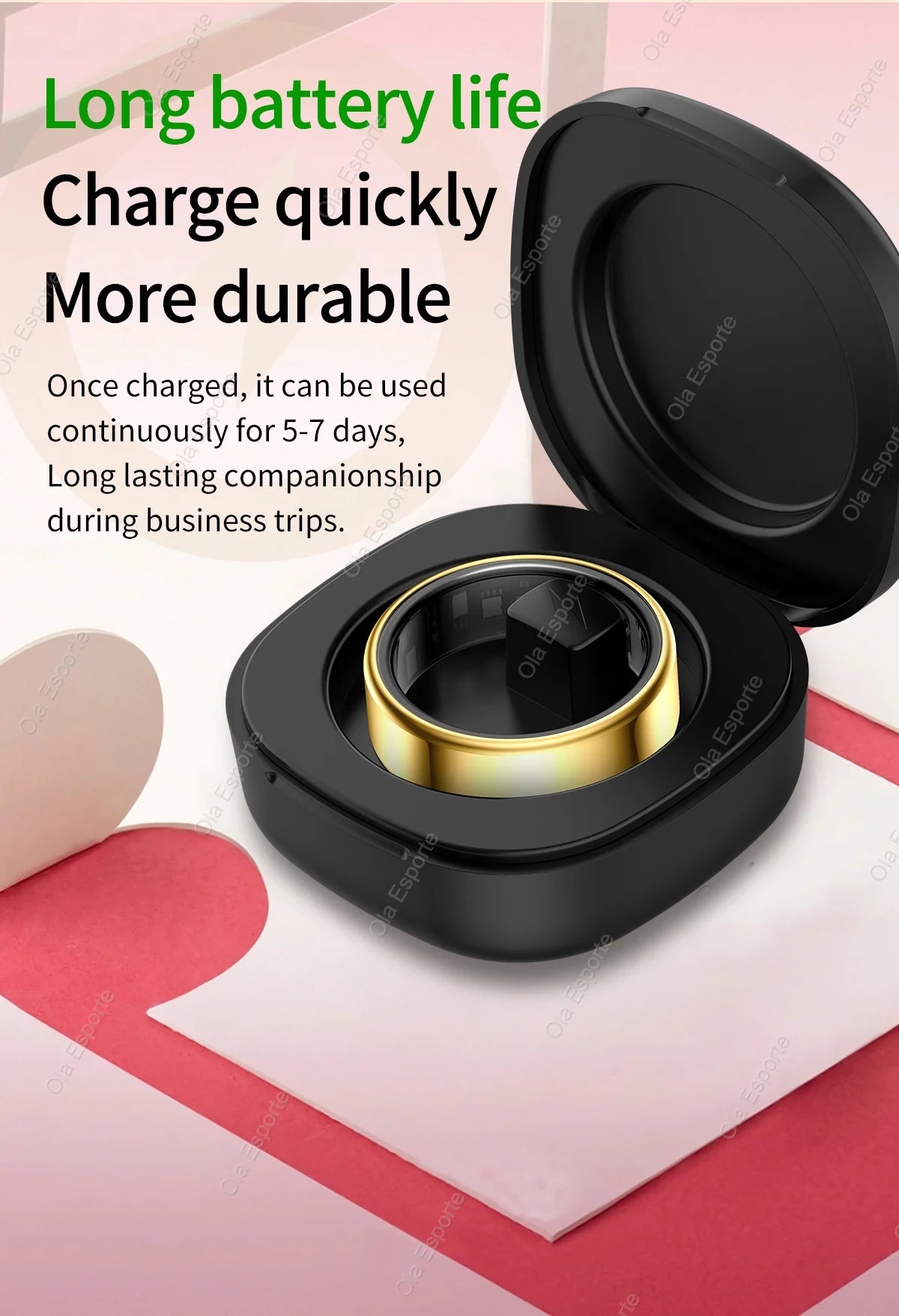 Smart Ring Newest Intelligent Wearable Device For Men Women Bluetooth Heart Rate Sleep Health Monitor Waterproof for IOS Android