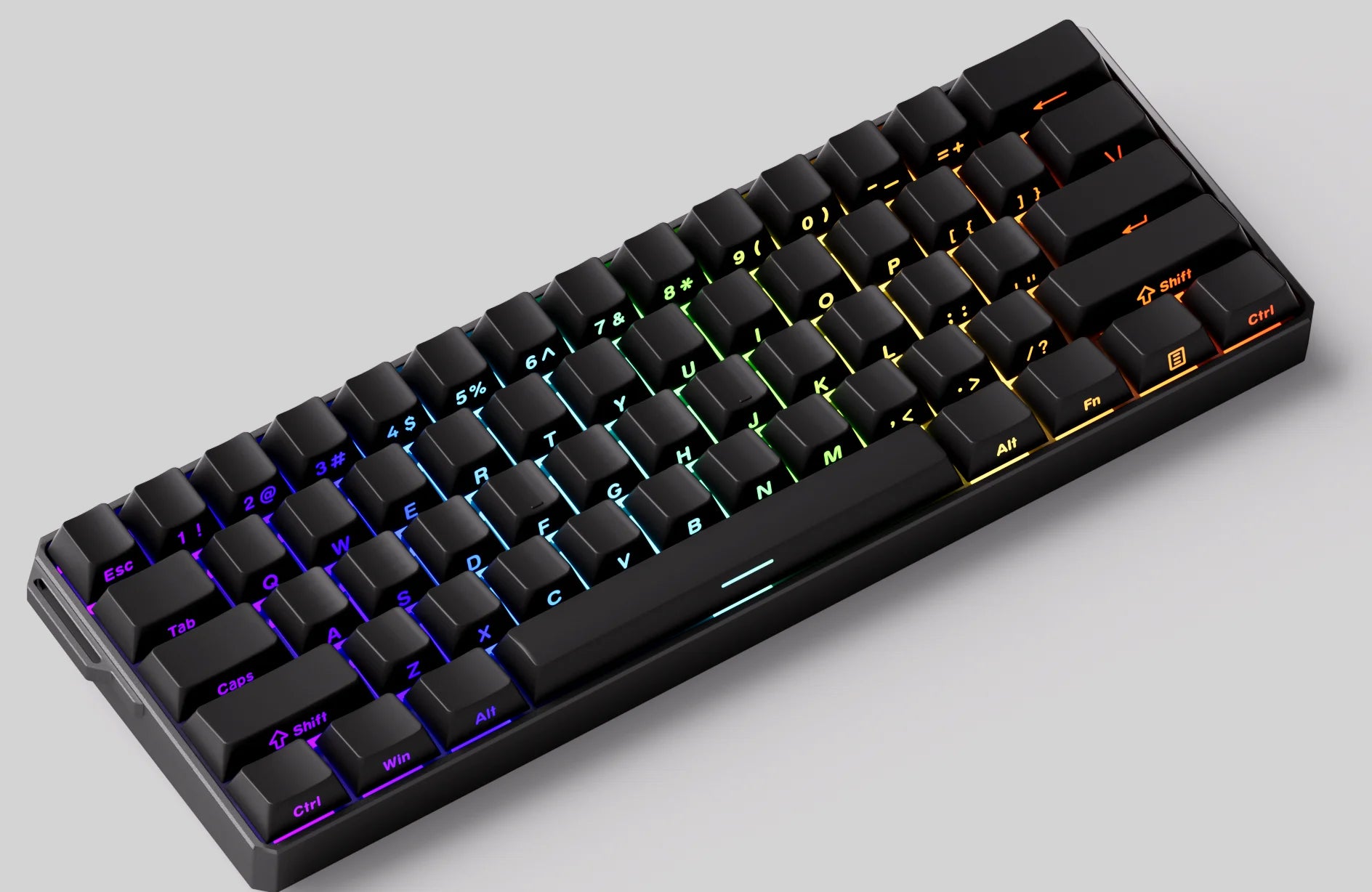 MonsGAkkoeek FUN60 Mechanical Keyboard Magnetic Switch 60% Gaming Keyboards Rapid Trigger 0.01mm 8K ARGB HE/TMR Custom Keyboard