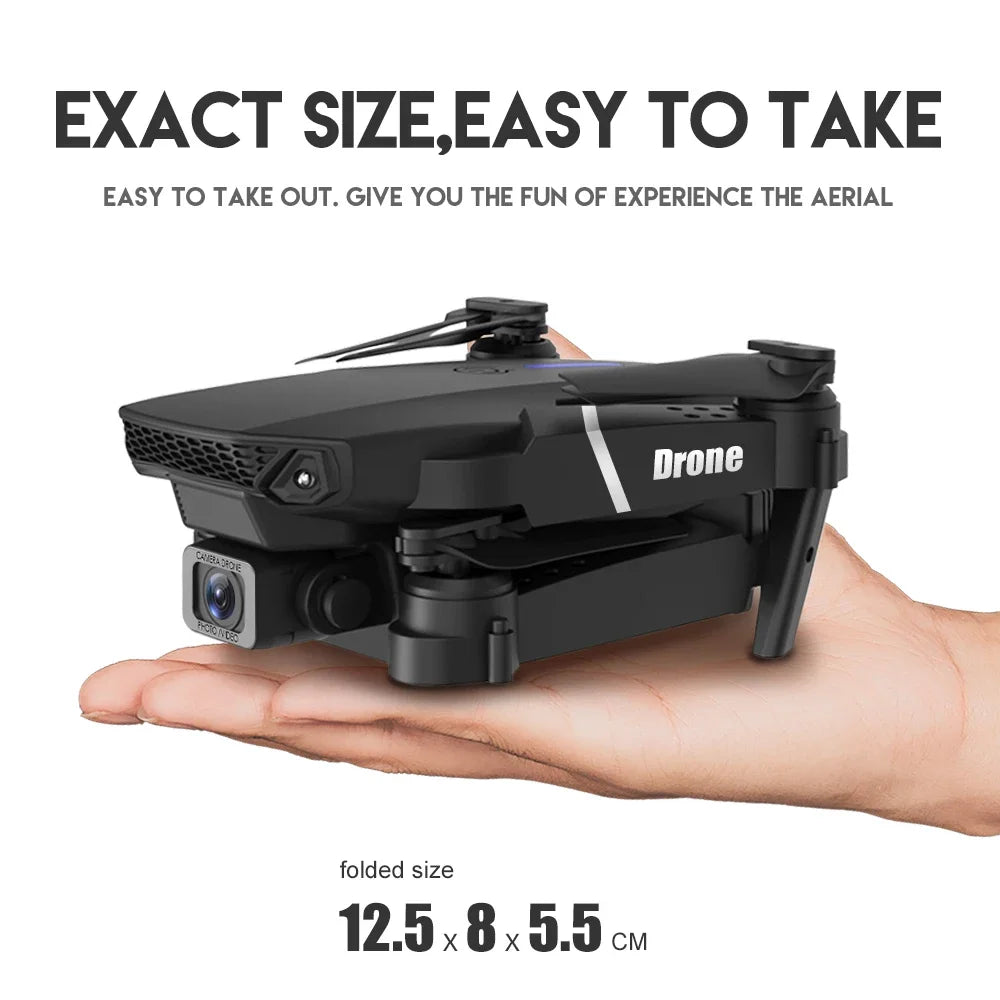 2025 New E88 Pro WIFI FPV Drone Wide Angle HD 4K 1080P Camera Height Hold RC Foldable Quadcopter Dron Helicopter Toys Gift