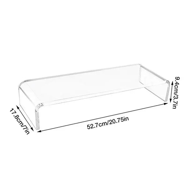 Acrylic Monitor Stand Riser Clear Computer Monitor Heighted Base Keyboard Laptop Bracket For Desktop Laptop PC Computer