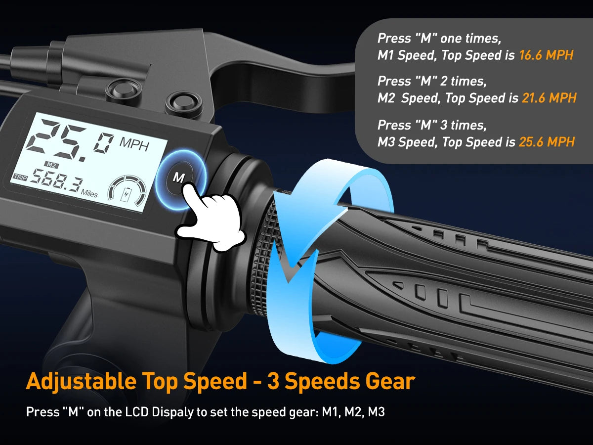 750W Foldable Electric Bike – 48V 15Ah Battery, 14-Inch Tires & LCD Display