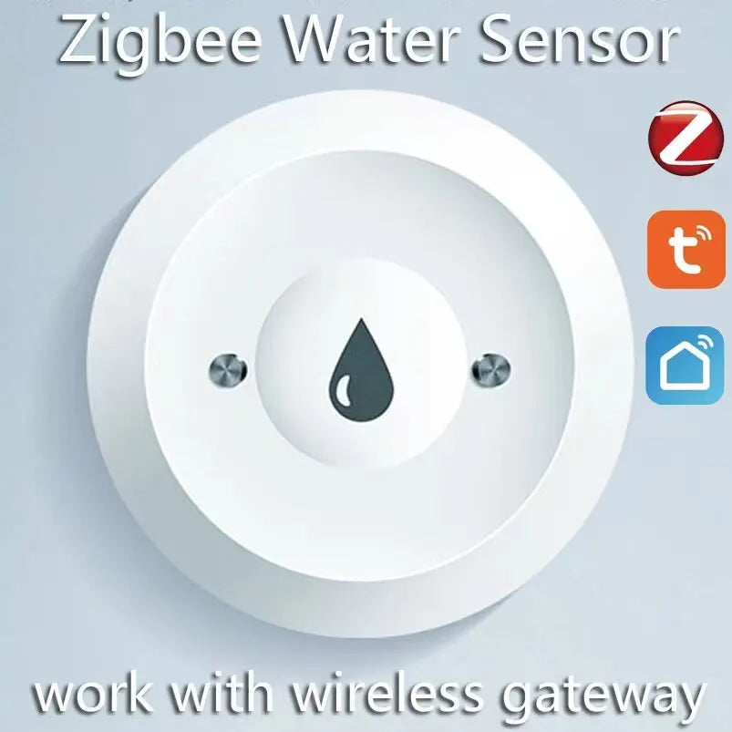 ONENUO Tuya ZigBee WiFi Smart Water Sensor Leak Detector Flood Water Leakage Alarm Smart Life Control Work With Zigbee Gateway