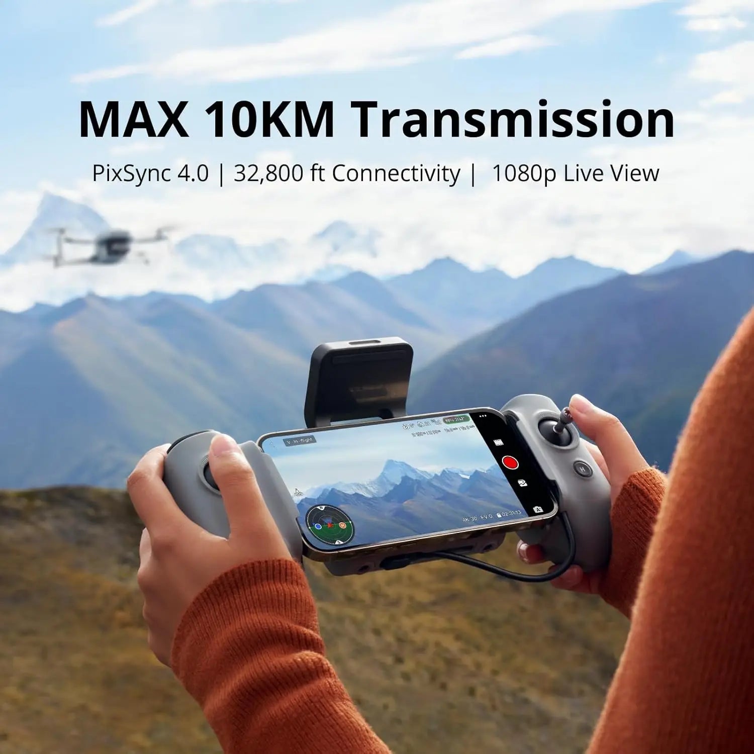 Potensic ATOM 2 Camera Drone 4K HDR Video, 8K Photo, 3-Axis Gimbal, Under 249g, Vertical Shooting,10-KM, AI Night Shot, AI Track