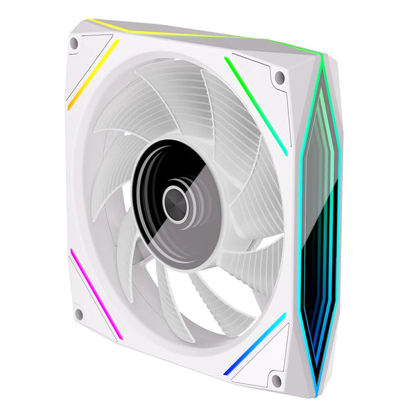 120mm ARGB CPU Fan 800-1800RPM 4pin PWM Silent Computer Fan 12V Large Air Volume 71 CFM Computer Chassis Fan for Computer Case