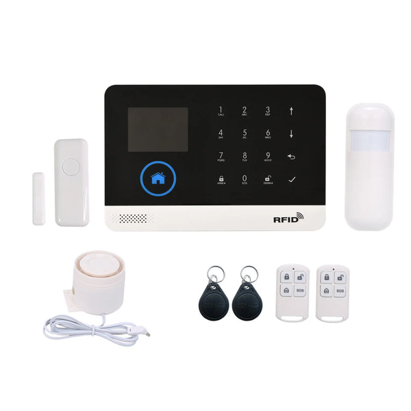 Smart Home Alarm System For Home Burglar Security 433MHz GSM Home Alarm Wireless WiFi Alarma Tuya App For Alexa Google Home