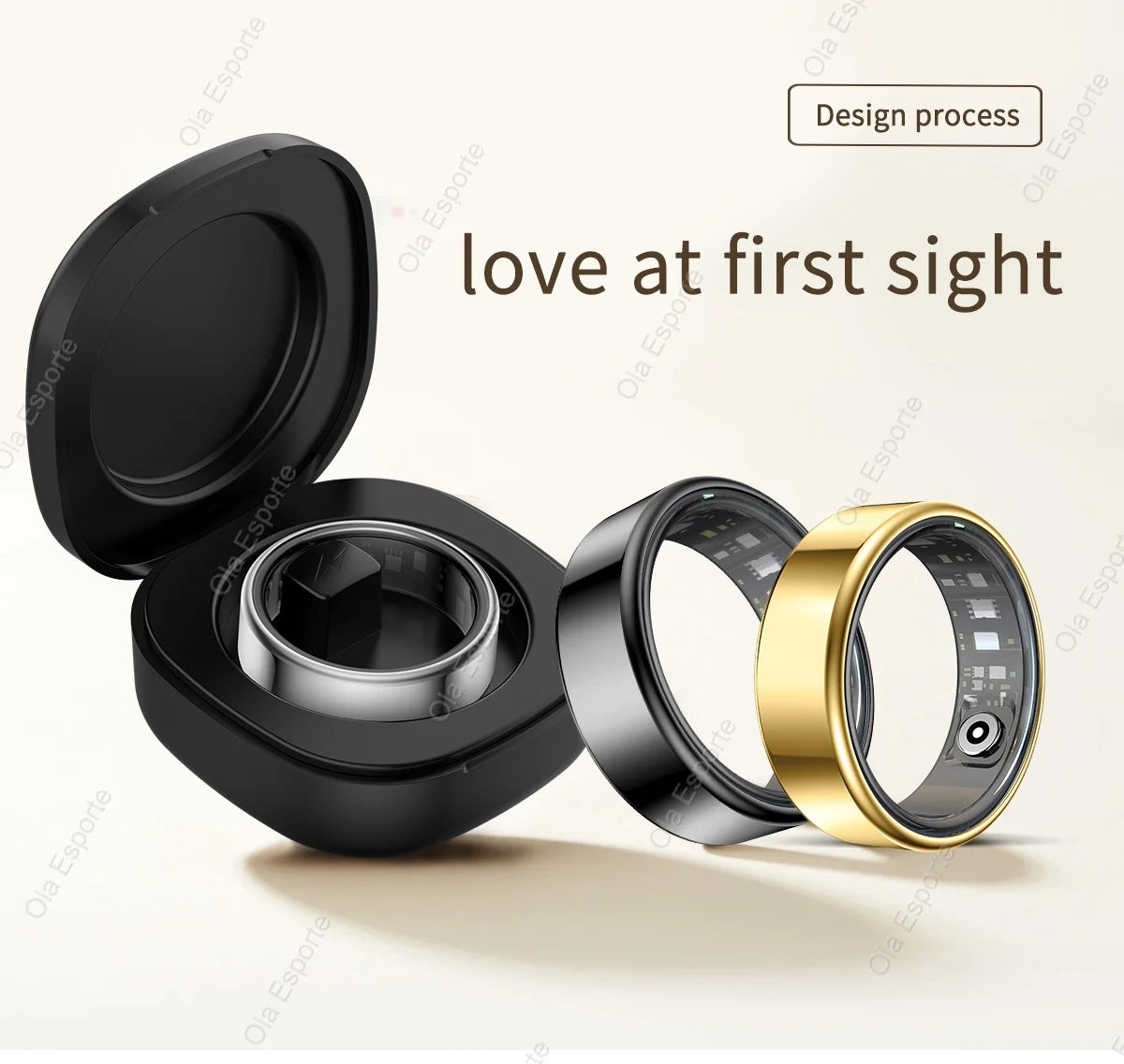 Smart Ring Newest Intelligent Wearable Device For Men Women Bluetooth Heart Rate Sleep Health Monitor Waterproof for IOS Android