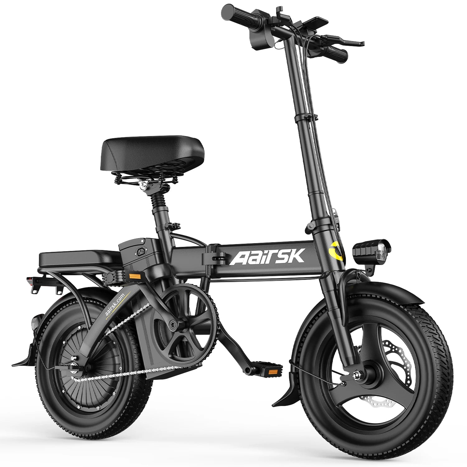 750W Foldable Electric Bike – 48V 15Ah Battery, 14-Inch Tires & LCD Display