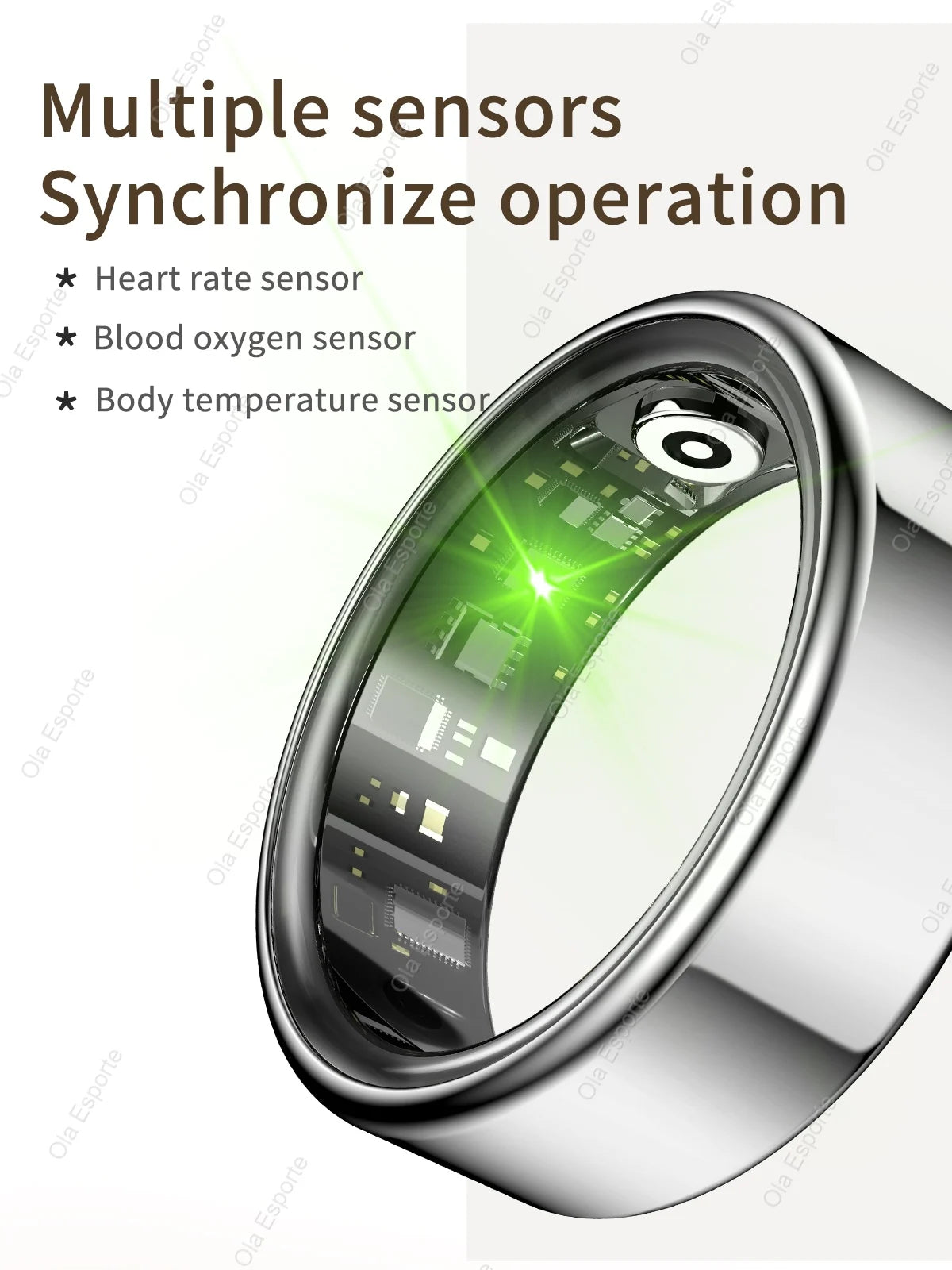 Smart Ring Newest Intelligent Wearable Device For Men Women Bluetooth Heart Rate Sleep Health Monitor Waterproof for IOS Android