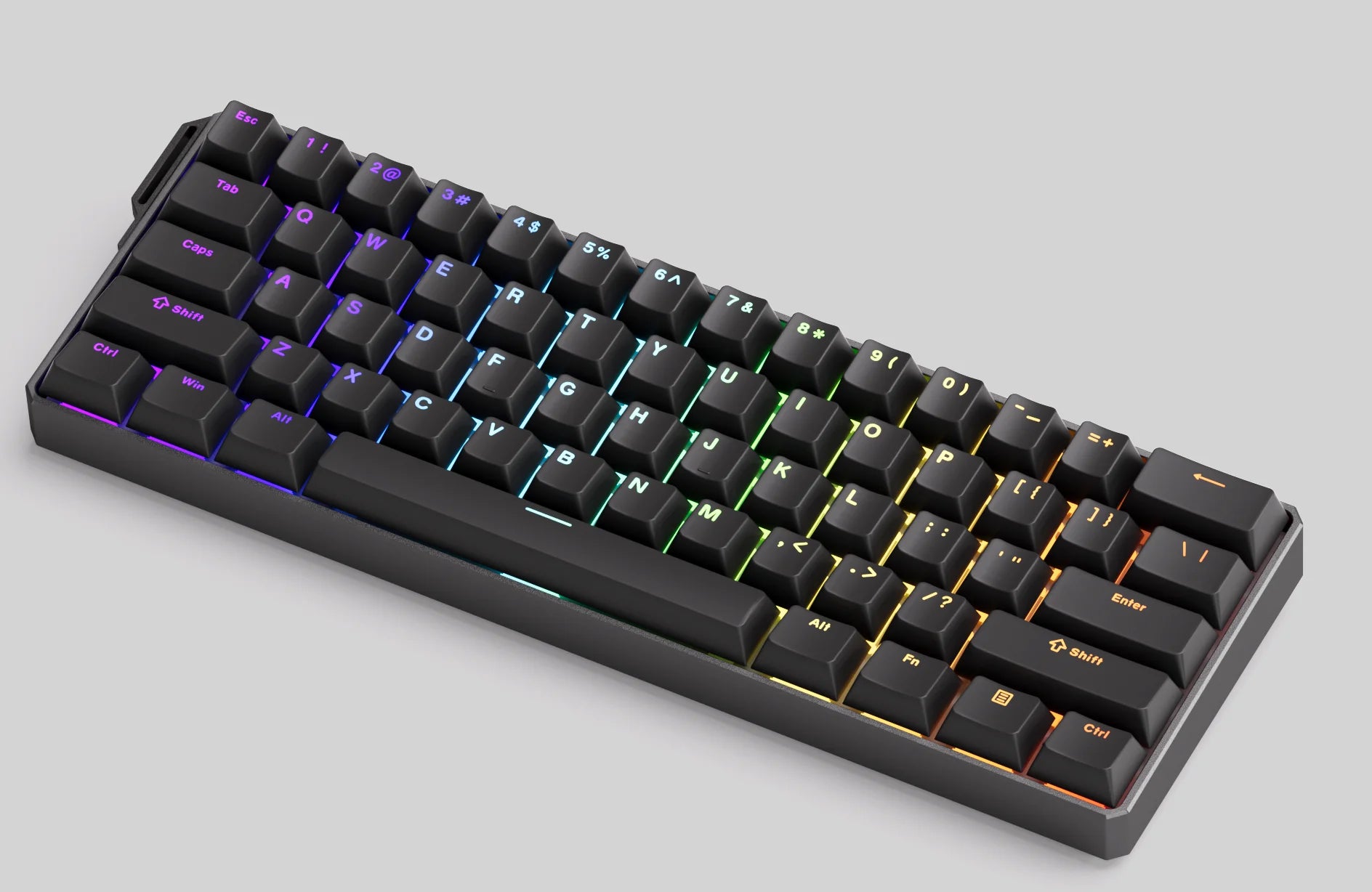 MonsGAkkoeek FUN60 Mechanical Keyboard Magnetic Switch 60% Gaming Keyboards Rapid Trigger 0.01mm 8K ARGB HE/TMR Custom Keyboard