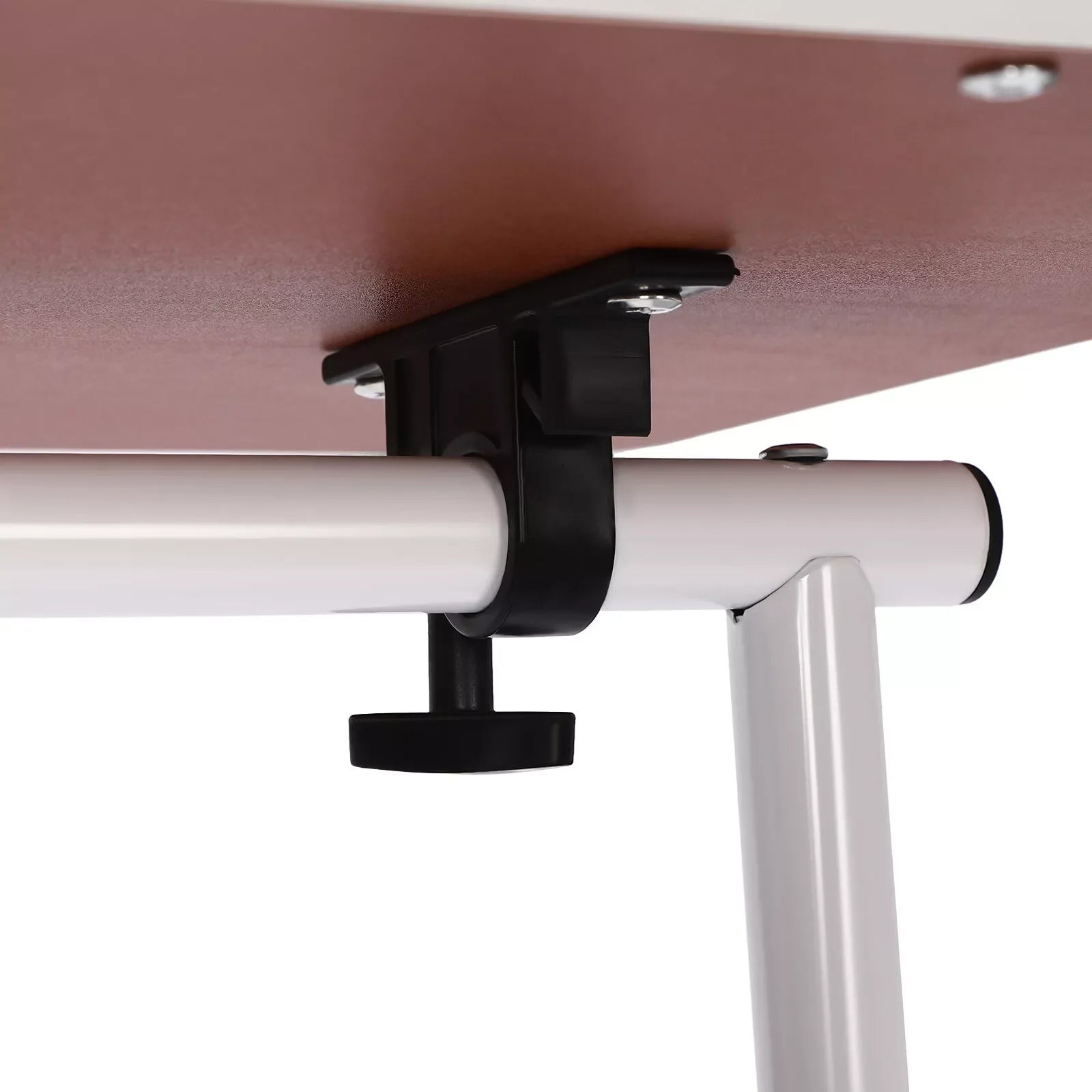 Rolling Laptop Desk Office Computer Table Adjustable Height Stand up Desk with Storage and Wheels