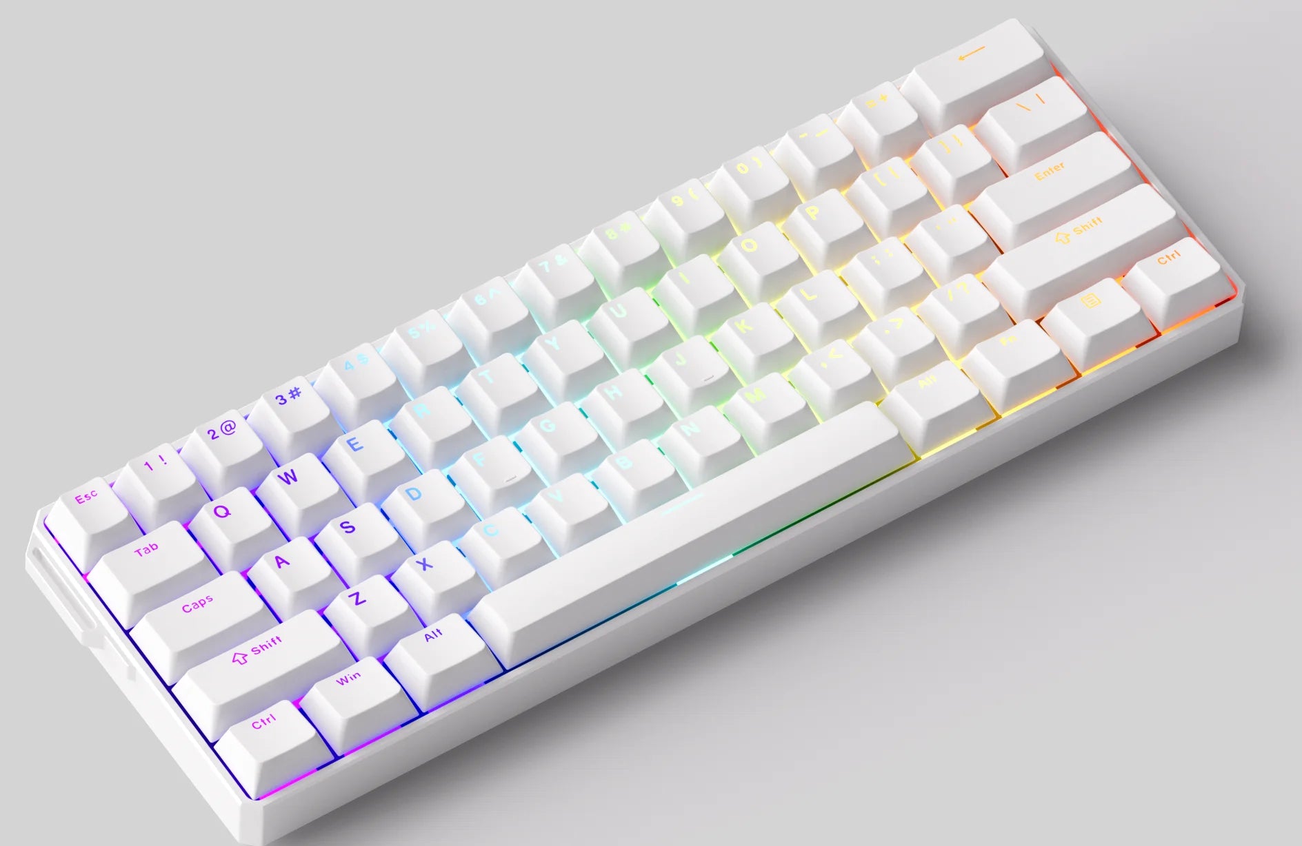 MonsGAkkoeek FUN60 Mechanical Keyboard Magnetic Switch 60% Gaming Keyboards Rapid Trigger 0.01mm 8K ARGB HE/TMR Custom Keyboard