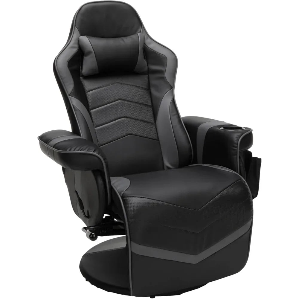 Gaming Recliner Chairs, Computer Recliner, Adjustable Leg Rest and Recline, Reclining Gaming Chair with Footrest