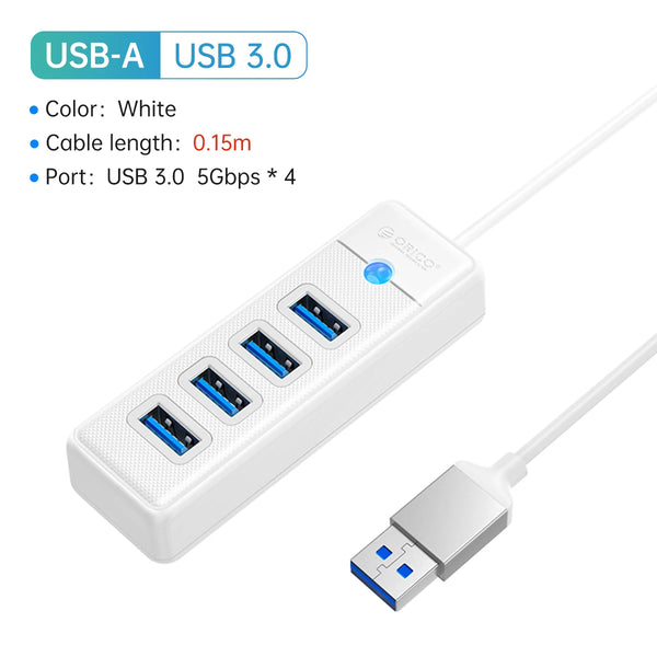 ORICO 5Gbps USB 3.0 HUB Colorful 4 Ports High Speed Mini Splitter OTG Adapter For Desk PC Computer Accessories HUAWEI Xiaomi